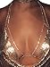 Glamaker Women's Sexy Rhinestone Bra Body Necklace Chain Bikini Jewelry Clubwear Silver