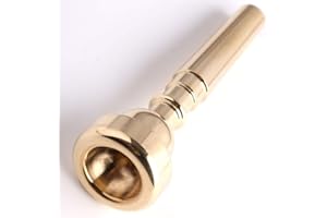 N/X AYUBOUSA Gold Plated Trumpet Mouthpiece 7C Compatible with Yamaha Bach Conn King Replacement Musical Instruments Accessories