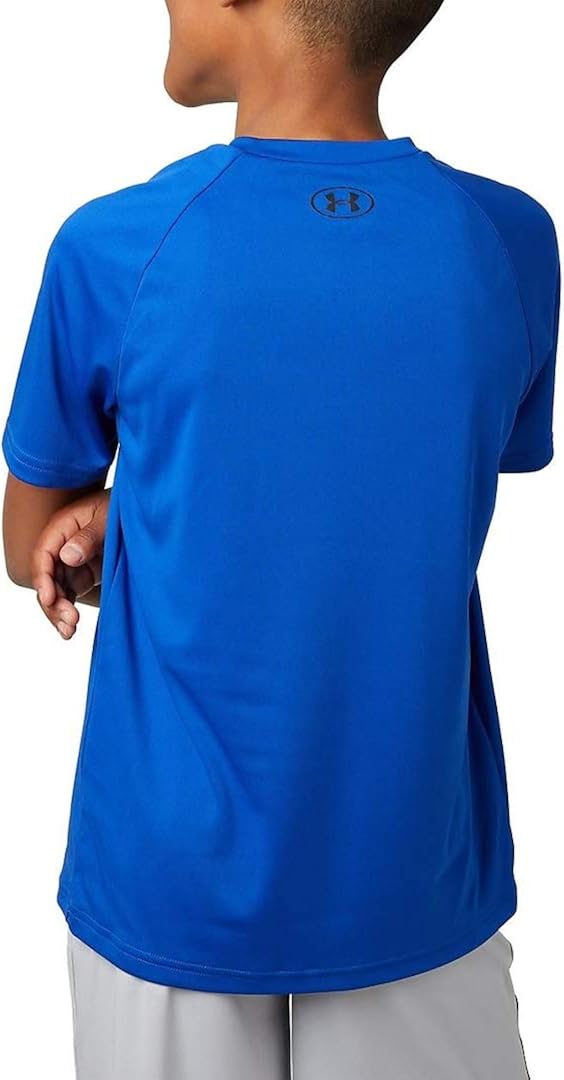 Under Armour Boys' Tech Big Logo Short Sleeve Gym T-Shirt: Clothing