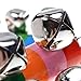 BCP 2 Pcs Rainbow Baby Child Educational Toy Handle Wooden Bells Stick Shaker Rattles