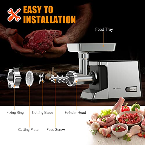 Electric Meat Grinder, Sausage Stuffer Maker,Rated 2.5HP 1800W,Heavy