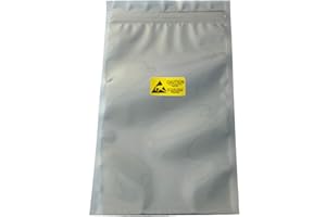 Daarcin Anti Static Bags,ESD Bags,10pcs 11.8x15.7in(30x40cm) Resealable Large Size for Motherboard HDD with10pcs Labels and E