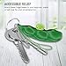 XDesign Fidget Bean 3 Pack, Fidget Toys Soybean Finger Puzzles, Prime Squeeze-a-Bean Keychain Toys for Children, Adults, Figit Focus Extrusion Pea Hand Anti-Anxiety Stress Relief Chain Toys [3 Pack]