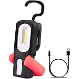 Lampada Da Lavoro Fyore COB LED Ricaricabile - Impermeabile IPX4, Magnete E Gancio, 2000 LM, 4 Modalità - Foto 10