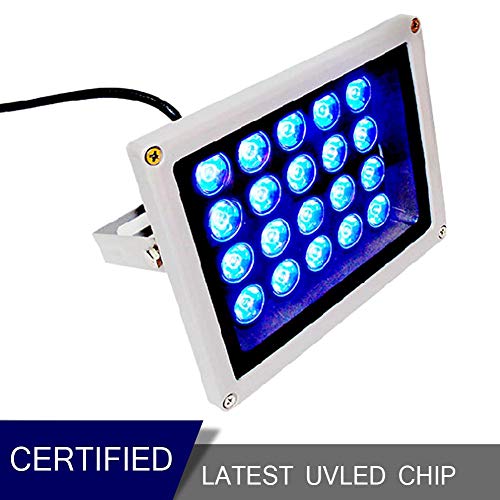 UV Ultraviolet Light Lamp,Alloet 25W Ultraviolet Fast Curing Light Mobile Phone Repair UV Glue Cure LED Lamp