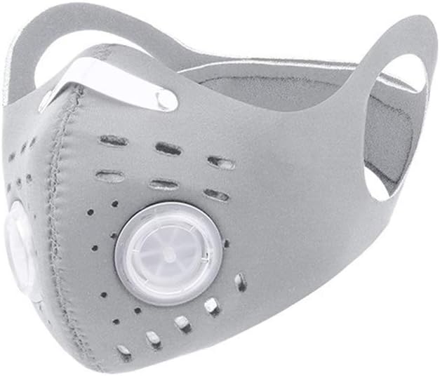 5 PCS Anti-Saliva Anti-Fog Activated Carbon Dust-Proof Cycling Face Mask Double Valves Personal Care D
