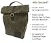 Insulated Waxed Canvas Lunch Bag For Men, Women | Perfect For Work. Professional, Practical, Stylish | Reusable. Keeps Food Cold. Easy To Carry (Alpine Green)