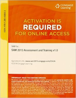 SAM 2013 Assessment and Training v1.0 Printed Access Card