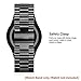 Gear Sport/Gear S2 Classic Watch Band, Infiland Stainless Steel Metal Replacement Strap Wrist Band for Samsung Gear Sport SM-R600/ Gear S2 Classic SM-R732 & SM-R735 SmartWatch - Black