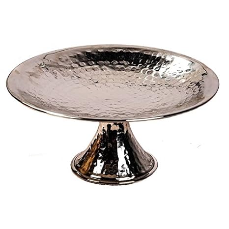 OCarrefour de la Deco Soporte para tartas redondo en cobre martillado