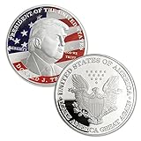 E-Coin Donald Trump US Presidential Trump Challenge Coin Eagle Commemorative Silver Plated In God We Trust Collection Item