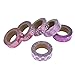 Mudder Washi Masking Tape Set, Adhesive Paper Tape for Crafts, Set of 6 (Hot Pink)
