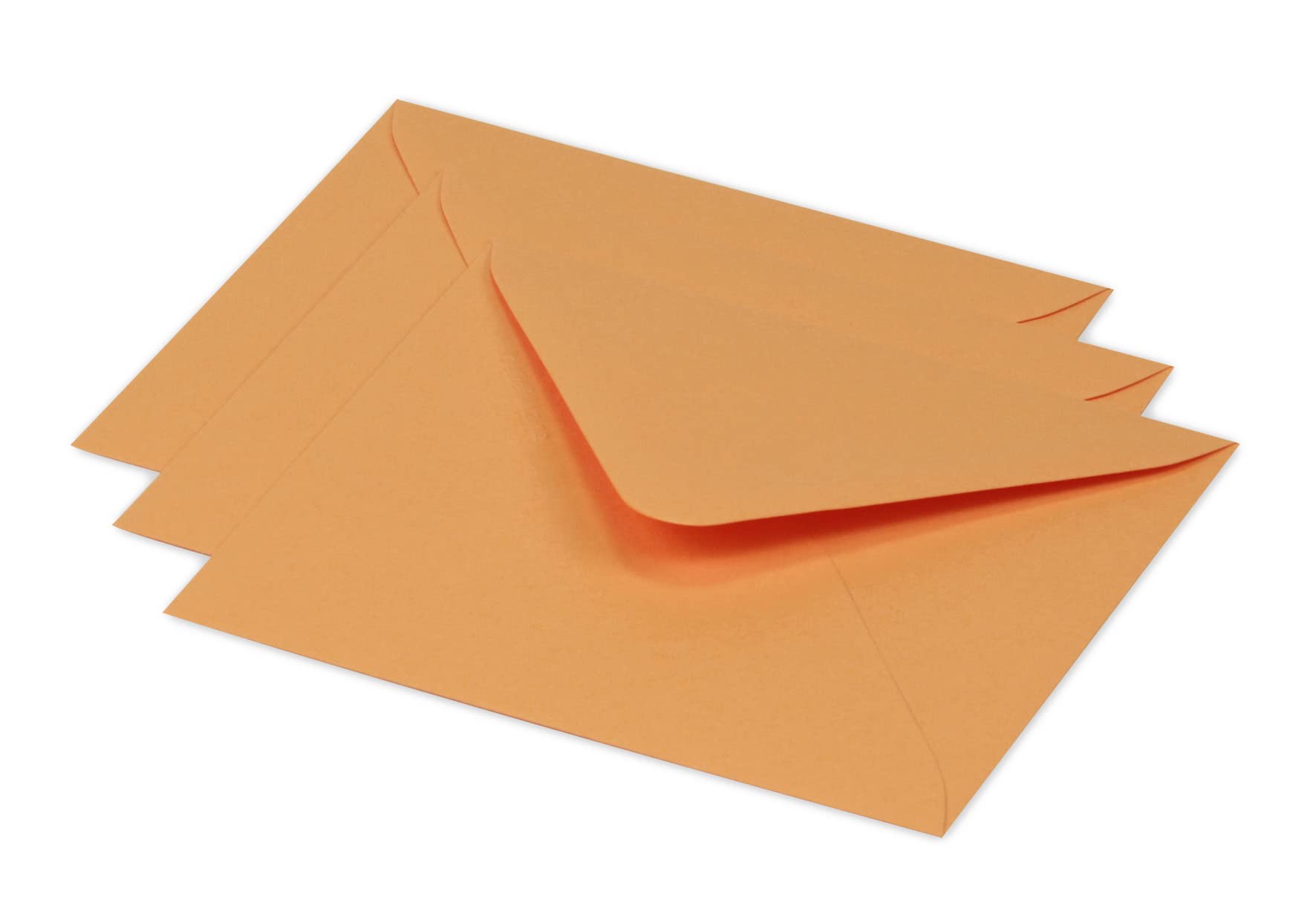 Clairefontaine 60136C Pack of 20 Gummed Envelopes Format 12,5x13,8cm 120g/m² Orange Invitation Events and Correspondence - Range Pollen - Premium Smooth Paper