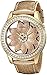 GUESS Women's U0534L2 Gold-Tone Flora Watch with Metallic Gold Genuine Patent Leather Strap