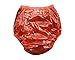Haian Adult Incontinence Pull-on Plastic Pants Color Transparent Red 3 Pack (Large)