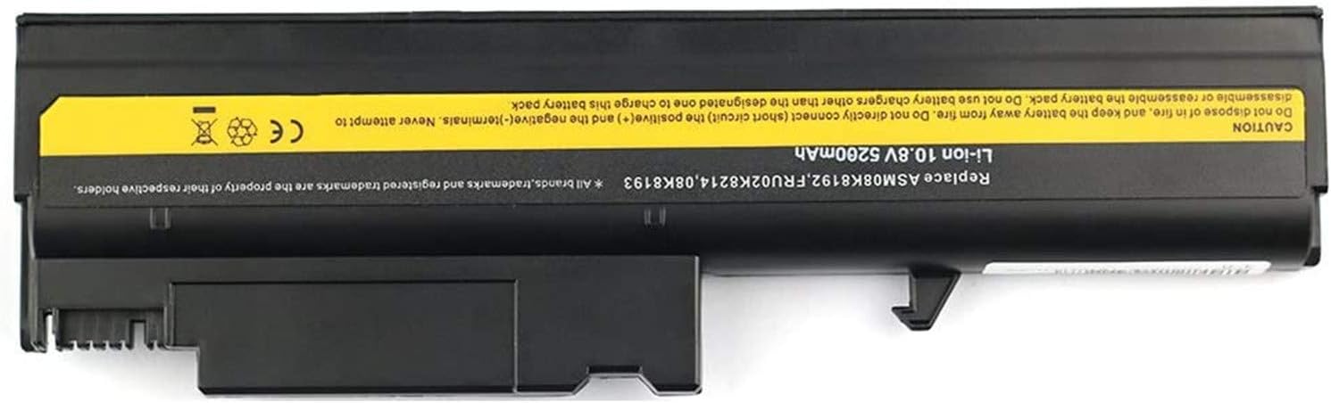 08K8192 08K8193 08K8195 08K8196 92P1076 08K8194 92P1010 92P1011 92P1058 92P1060 Laptop Battery Replacement for IBM ThinkPad T40 T41 T42 T43 R50 R51 R52 R50p T40p T41p T42p T43p(10.8V 5200mah) - Image 5