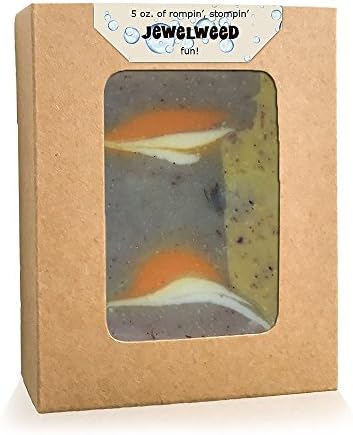 Jewelweed Anti Itch Soap - Natural Poison Ivy Wash - One Large 5 Oz. Bar - Organic Palm Oil Soap - Shea Butter - Olive Oil - Coconut Oil - Handmade Cold Process - Homeopathic