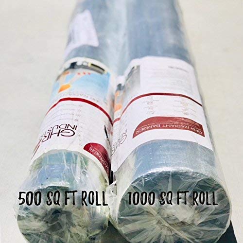 Radiant Barrier Attic Insulation - Reflective Insulation - Attic Foil - 500 Sq Ft Roll - Foil Insulation - Industrial Strength, Commercial Grade, House Wrap, No Tear, Double Sided - Thumbnail 6