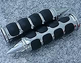 i5® Chrome Spike Hand Grips for Suzuki GSXR 600 750 1000 Hayabusa