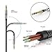 Audio Cable, TechRise 1.5 Meter Nylon Braided Premium Auxiliary Aux Audio Cable Cord for Headphones, iPods, iPhones, iPads, Home / Car Stereos and More - Black