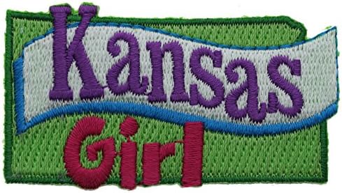 Kansas Girl 2.5 inch small Iron on Patch Ava2388
