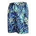 Men’s Beach Swim Trunks – 3D Leaf Print Hawaii Casual Shorts with Drawstring Elastic Waist – Summer Athletic Short Pantsthumb 3