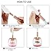 Electric Makeup Brush Cleaner-Portable Cosmetic Brush cleaner Automatic Wash in Seconds and Dry in 360 Rotation with 8 Silicone Collars for All Size Brushes WAMAX
