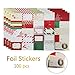Christmas Sticker Labels,Self Adhesive Gift Stickers Holiday Gift Name Decals for Present/Wrapping Paper Decorations (100 Count)