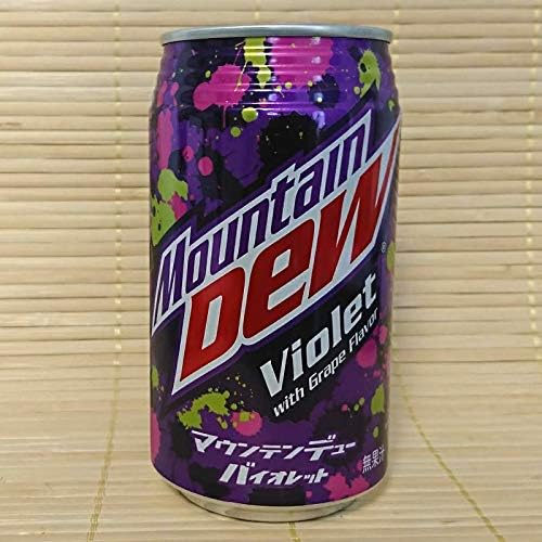 6 x Mountain Dew Violet - Grape Flavor - Product of Japan - Limited quantity - Fast Shipping