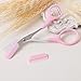 Women Eyebrow blade Trimmer Comb Eyelash Hair Scissors Cutter Remover blade Makeup Tool