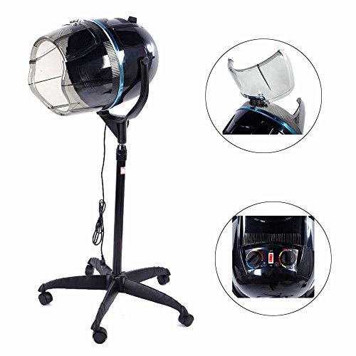Click Here to See More Images Professional PRO Stand Up Bonnet Hood Hair Dryer Care Salon Styling Timer Wheels