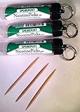 Three-Pack Nicotine Picks - Spearmint - Nicotine Infused Toothpicks - Great Tasting Alternative to Nicorette, Gum or E-Cigarrettes - 60 Picks Total