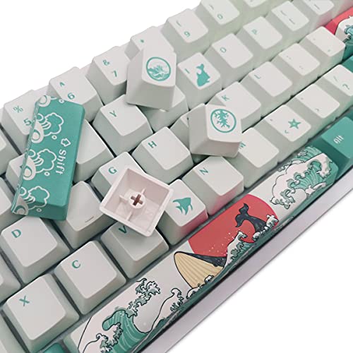 XVX PBT Keycaps, OEM Profile Custom Keycap, Dye Sublimation Upgrade Japanese Keycaps, Full 108