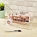 STORi Clear Plastic Multi-Level Makeup Palette Organizer