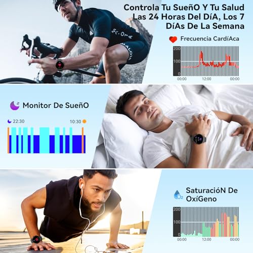 Smart Watch Men Women Smartwatch with Calls: Waterproof Fitness Tracker Bluetooth Digital Smart Watch Sports Bracelet Activity Pedometer Heart Rate Monitor Sleep Monitor for Android iOS