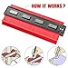 CaseBuy Contour Profile Gauge 10 Inch- Shape Contour Guage Duplicator Tool with 4Magnets, Precisely Copy Irregular Shapes For Perfect Fit and Easy Cutting