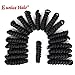 3 Packs Eunice Hair Synthetic Toni Curl Crochet Braids Short Kanekalon Braiding Hair Spiral Curls Jamaican Bouncy Twist Hair Extensions 20 Strands/Pack(10 inch toni, black)