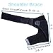 Shoulder Brace - Adjustable Shoulder Compression Sleeve for Shoulder Pain Relief Injury Prevention Frozen Shoulder Rotator Cuff Pain Dislocated AC Joint Labrum Tear - Shoulder Support Fits Right Left