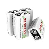 Tenergy&nbsp;9V NIMH Rechargeable Batteries,&nbsp;200mAh Low Self-Discharge&nbsp;Square Battery for Smoke Alarm/Detector (4 PCS)