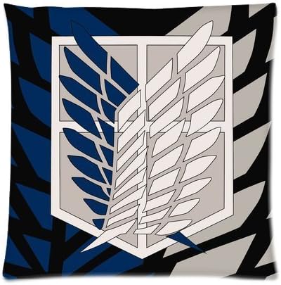 Anime Pillow Covers Custom Attack On Titan Logo Scouting Legion Throw Pillow Covers 16 x 16 Pillowcase Cover
