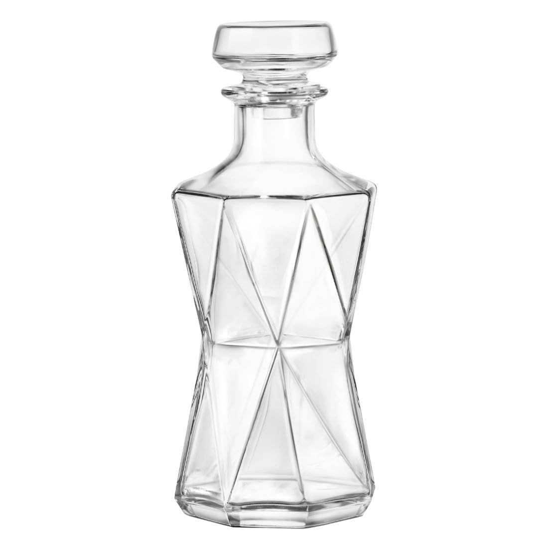 Bormioli Rocco Cassiopea Clear Glass Liqueur Decanter 10 x 10 x 25