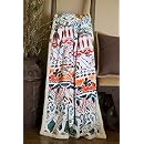 North End Decor Überwurfdecke – Extra Kuschelig Mit Sherpa-Rückseite, Chakra-Blüten Design, Blau, 137x178 Cm