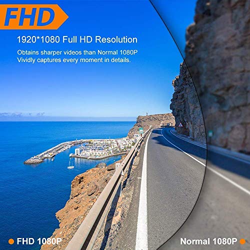 Dash Cam Front and Rear with SD Card (32G) Claoner FHD 1080P Backup Car Camera with Night Vision, 3 Inch IPS Screen, 170° Wide Angle, Loop Recording, G-Sensor, Motion Detection, Parking Monitor - Thumbnail 2