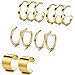 Jstyle 3Pairs Stainless Steel Ear Cuff Set Non-Piercing Cartilage Cuff Earring for Women,G