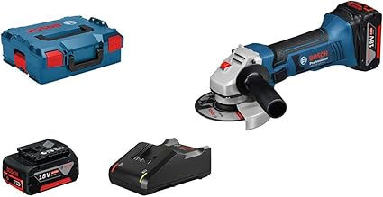 Bosch Professional 18v System Meuleuse Angulaire Sans Fil Gws 18 125 V Li 2 Batteries 18v 4 0 Ah O De Meule De Disque 125 Mm Dans Une L Boxx Amazon Fr Bricolage