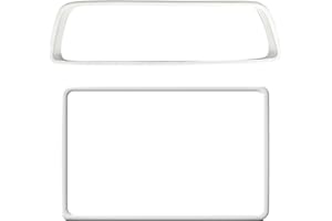 QKWL 2PCS Screen And Mirror Protection Frames, Model Y Screen Protector, Durable And Comfortable To The Touch, Suitable For M