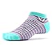 Swiftwick - Aspire Zero, No Show Socks for Running, Stripe Mint Pink, Medium
