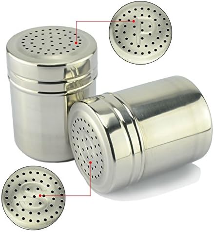 Pepper Jar Spice Shaker(2 Pcs/lot) Salt Holder For Cooking Stainless Steel Concise Appearance Design