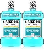 Listerine Antiseptic Cool Mint Mouthwash, 1.5 L, 50.72 oz (Pack of 2)