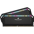 CORSAIR DOMINATOR PLATINUM RGB DDR5 RAM 32GB (2x16GB) 5600MHz CL36 Intel XMP iCUE Compatible Computer Memory - Black (CMT32GX5M2B5600C36)